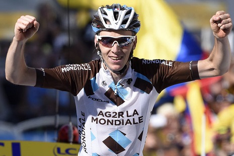 Romain Bardet wins stage eighteen of the 2015 Tour de France